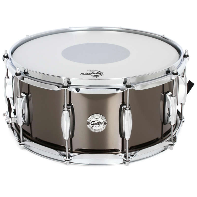 Gretsch Drums Black Nickel Over Steel Snare Drum - 6.5 x 14-inch - Black Nickel