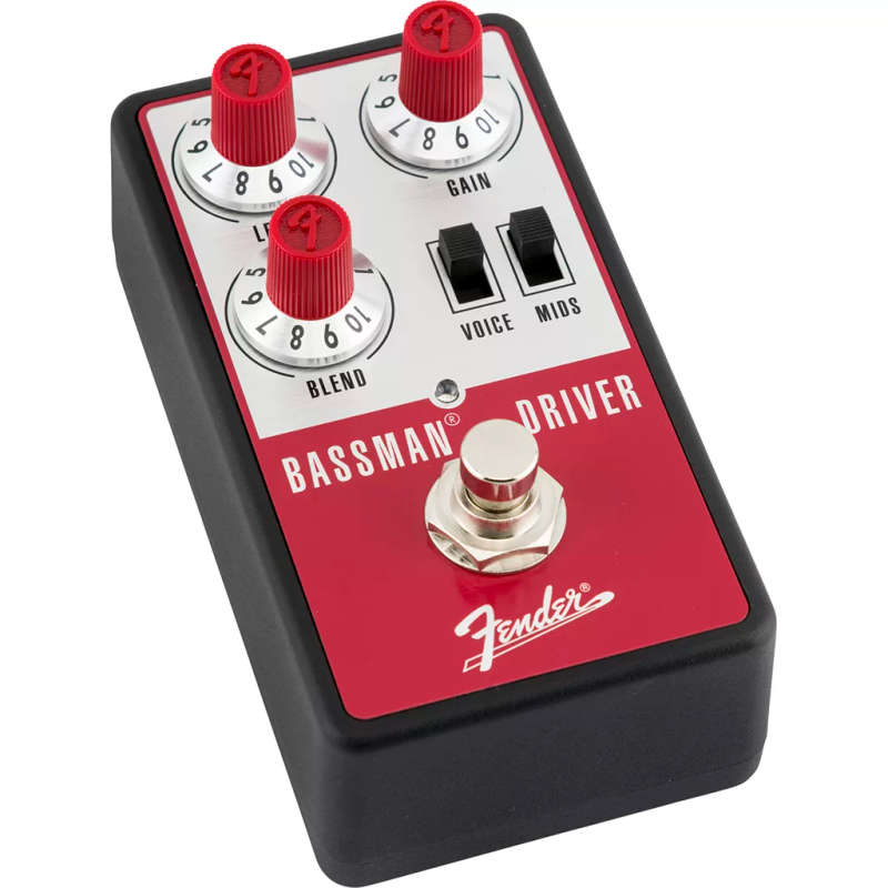 Fender Bassman® Driver Pedals - Red and Silver