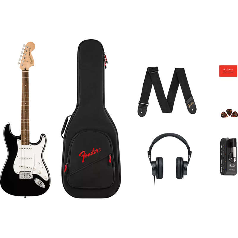 Squier Affinity Series® Stratocaster® Mustang Micro Pack - Black
