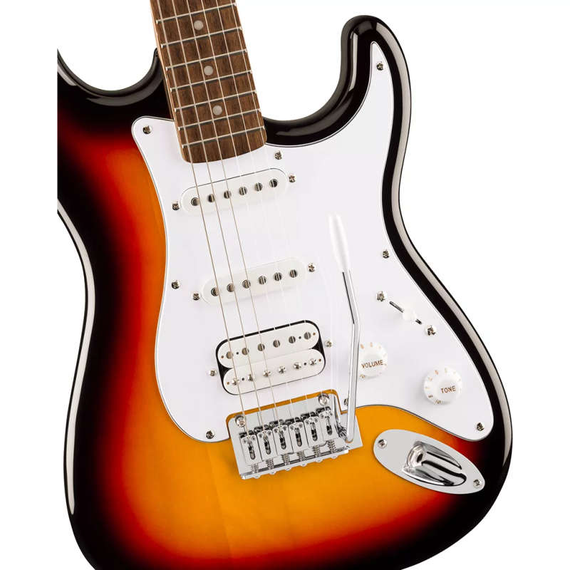 Squier Affinity Series® Stratocaster® Junior HSS Electric Guitar - 3-Color Sunburst