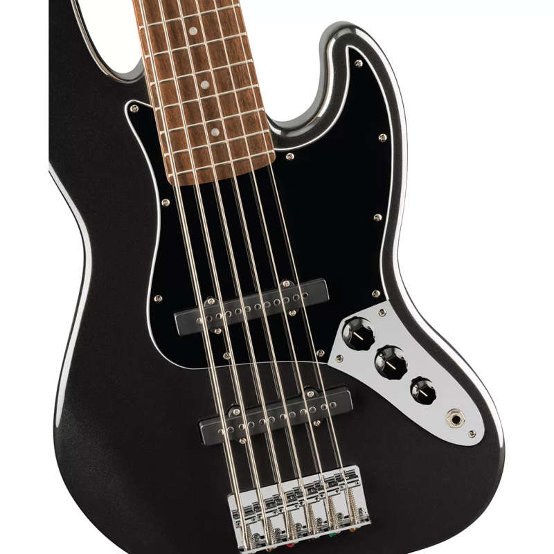 Squier Affinity Series® Jazz Bass® VI Bass Guitar - Black Metallic