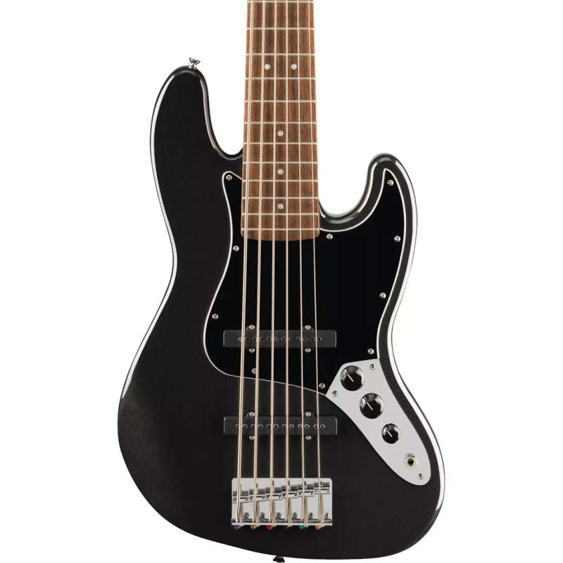 Squier Affinity Series® Jazz Bass® VI Bass Guitar - Black Metallic