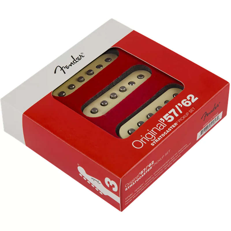 Fender Pure Vintage '57/'62 Stratocaster® Pickup Set Pickups and Preamps - Aged White