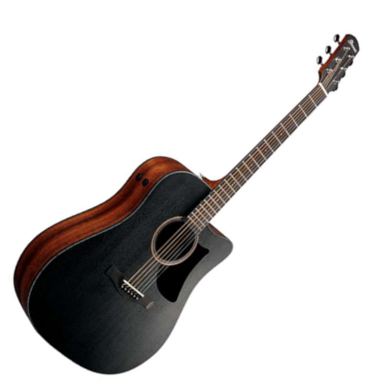 Ibanez AAD190CEWKH Advanced Acoustic-electric Guitar - Weathered Black