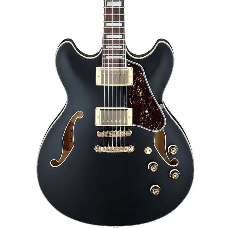 Ibanez Artcore AS73G Semi-hollowbody Electric Guitar - Black Flat