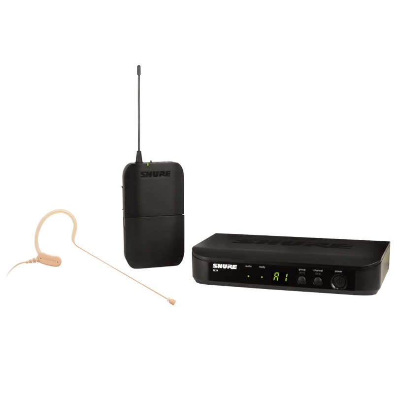 Shure BLX14/MX53 Wireless Earset Mic System - H8E