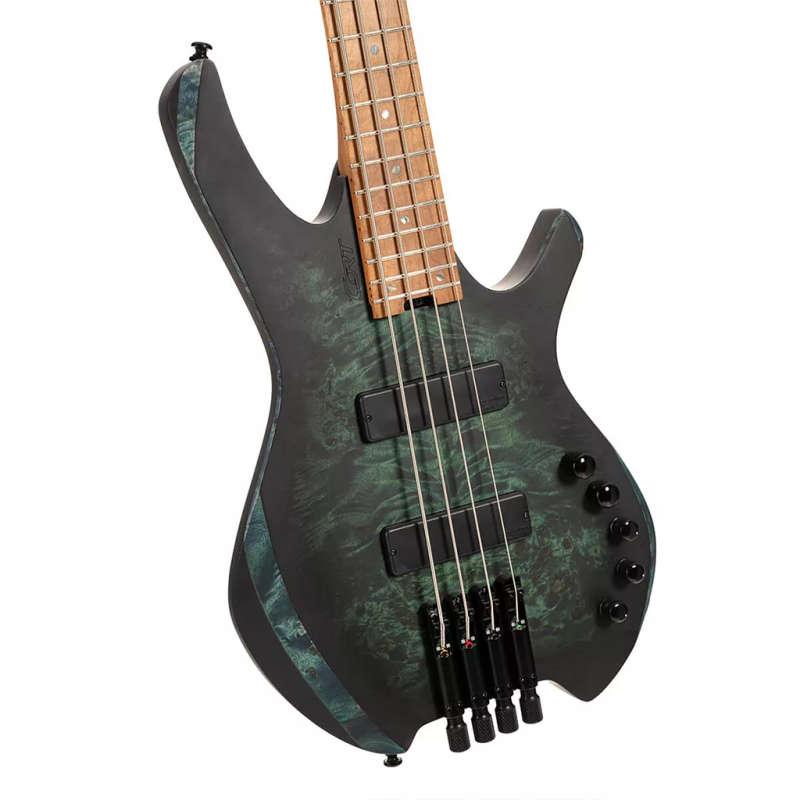 Cort SPACE4 Headless 4-String Electric Bass Guitar  Star Dust Green