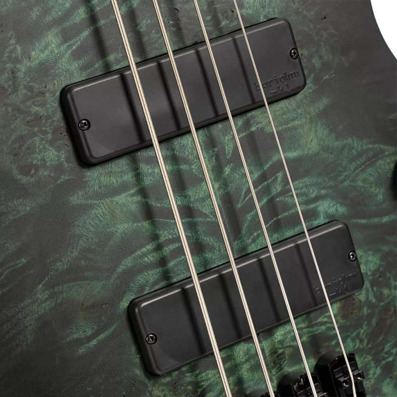Cort SPACE4 Headless 4-String Electric Bass Guitar  Star Dust Green
