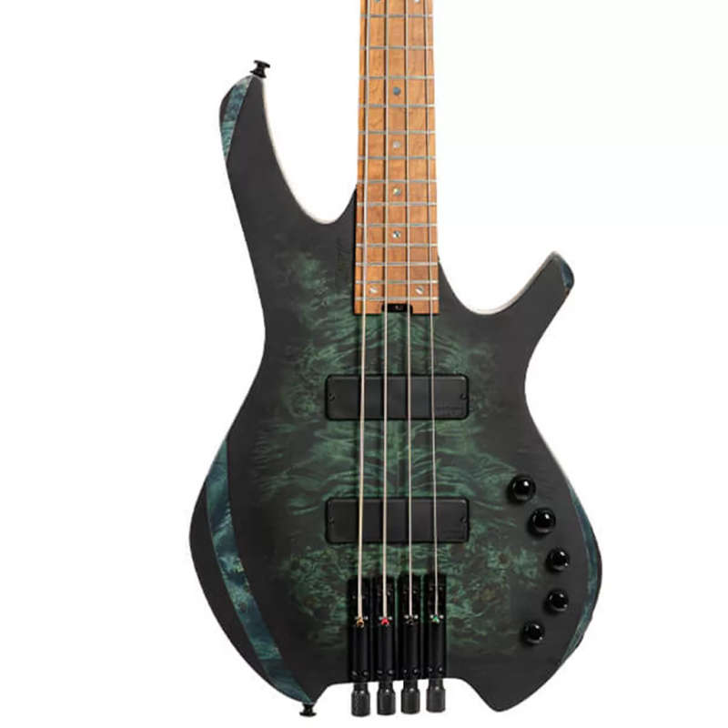 Cort SPACE4 Headless 4-String Electric Bass Guitar  Star Dust Green