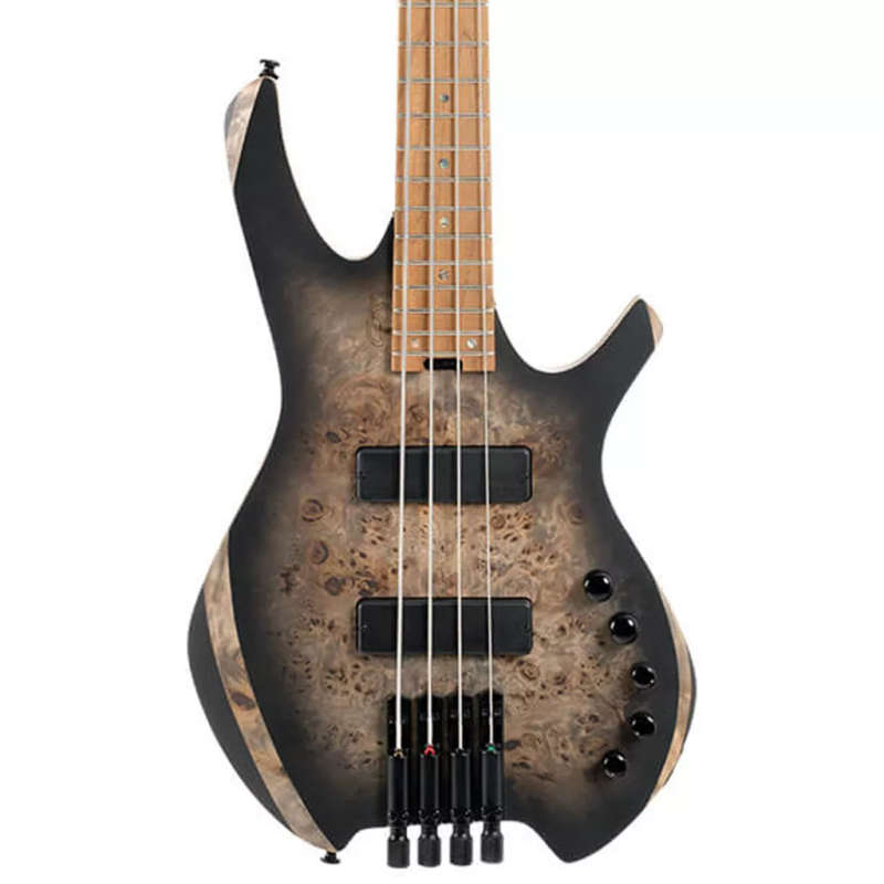 Cort SPACE4 Headless 4-String Electric Bass Guitar - Star Dust Black
