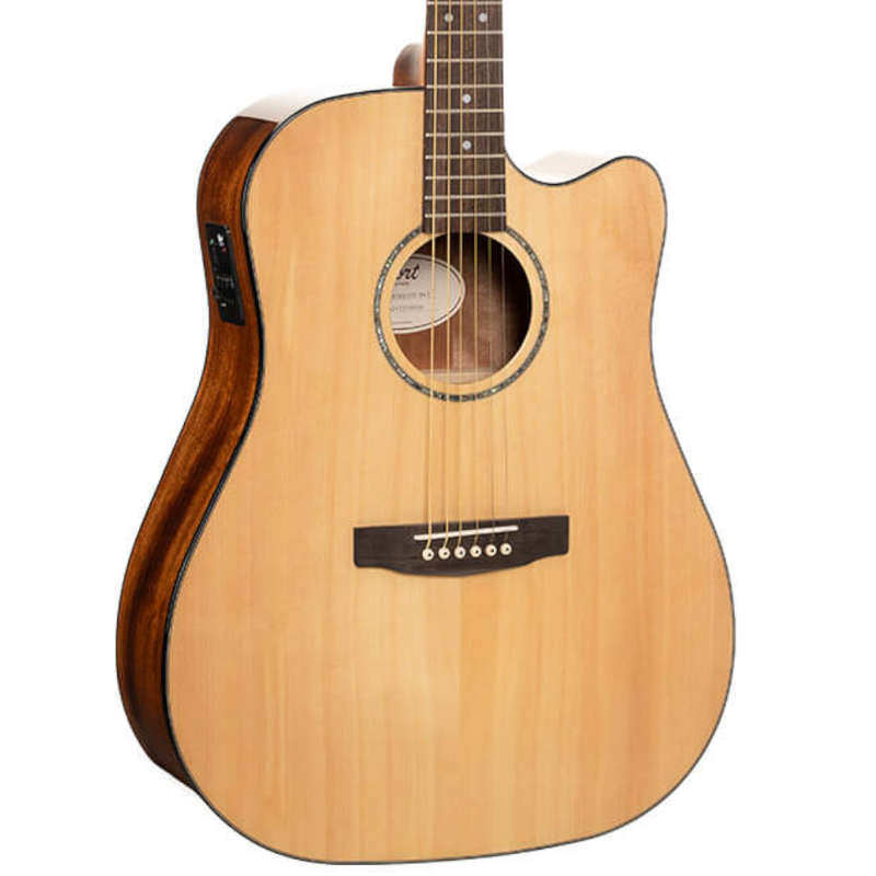 Cort Earth60MCE Acoustic-Electric Guitar  Natural