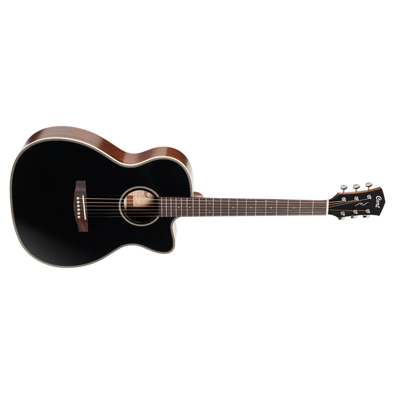 Cort ES-OC4 Essence Series Acoustic Guitar - Black Top Semi Gloss