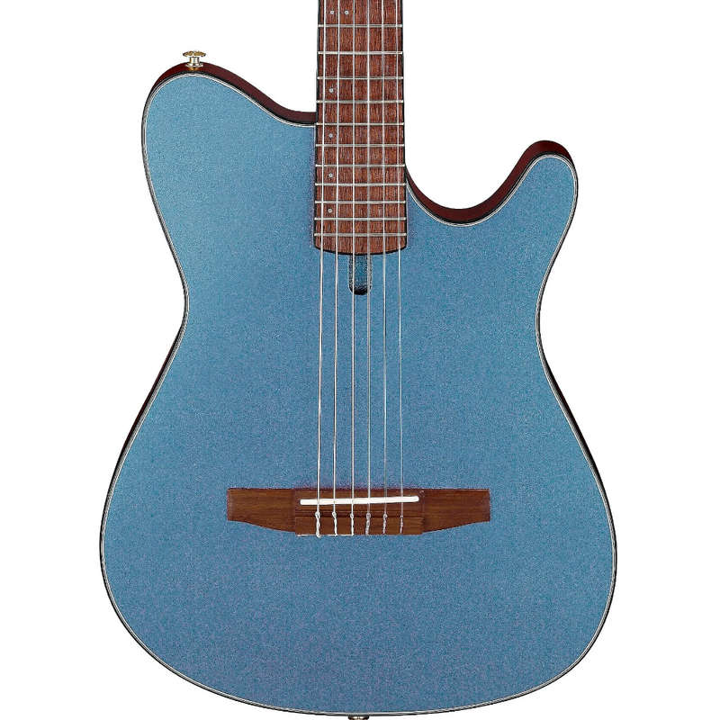 Ibanez FRH10N Thinline Nylon Acoustic-electric Guitar - Indigo Blue Metallic Flat