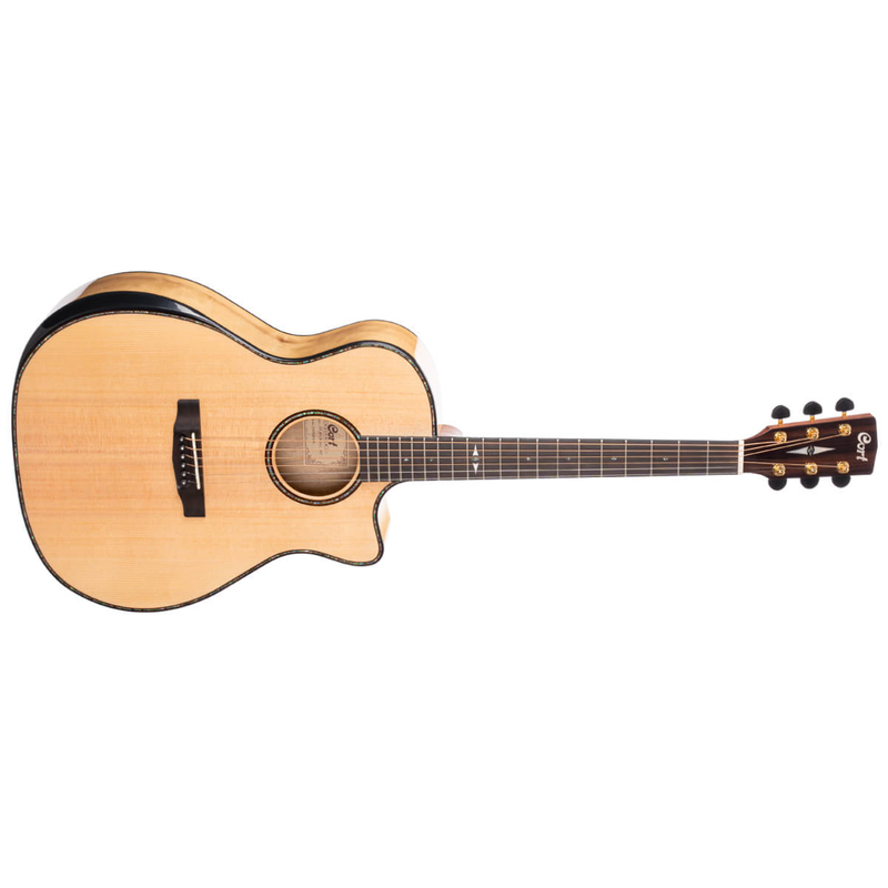 Cort GA-MY Bevel Grand Regal Acoustic Guitar - Natural