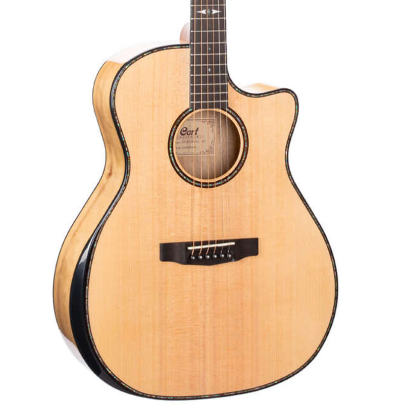 Cort GA-MY Bevel Grand Regal Acoustic Guitar - Natural