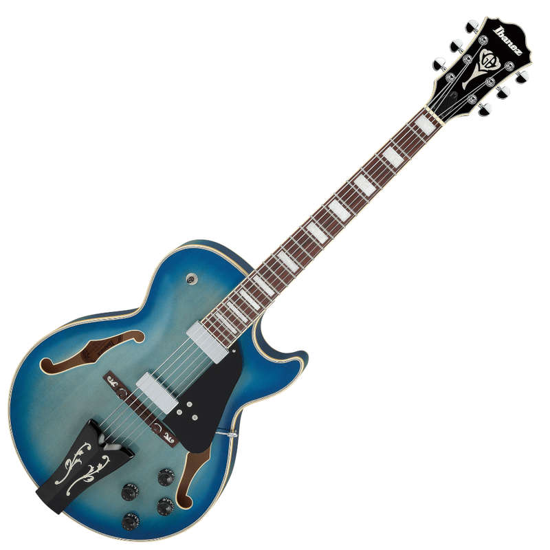 Ibanez George Benson Signature GB10EM - Jet Blue Burst