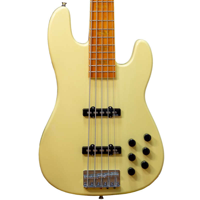 Markbass MB GV 5 Gloxy Val Cream CR MP 5-String Bass Guitar - Cream