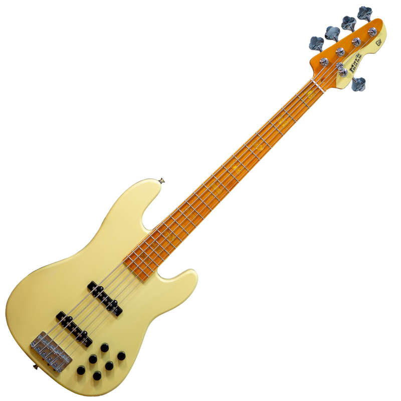 Markbass MB GV 5 Gloxy Val Cream CR MP 5-String Bass Guitar - Cream