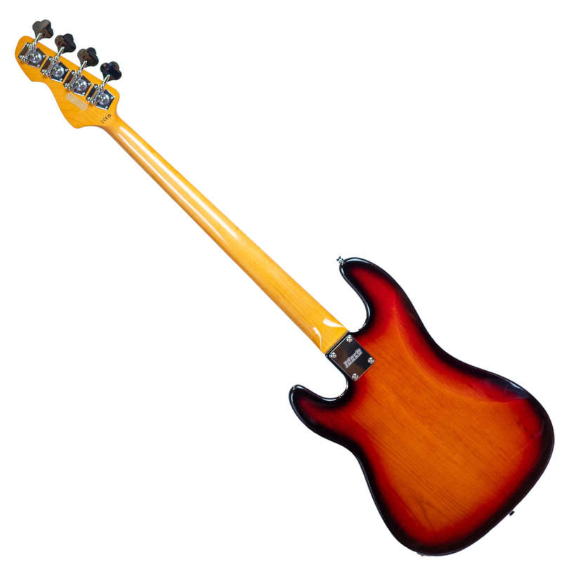 Markbass MB GV 4 Gloxy CR MP 4-String Passive Bass Guitar - 3-Tone Sunburst