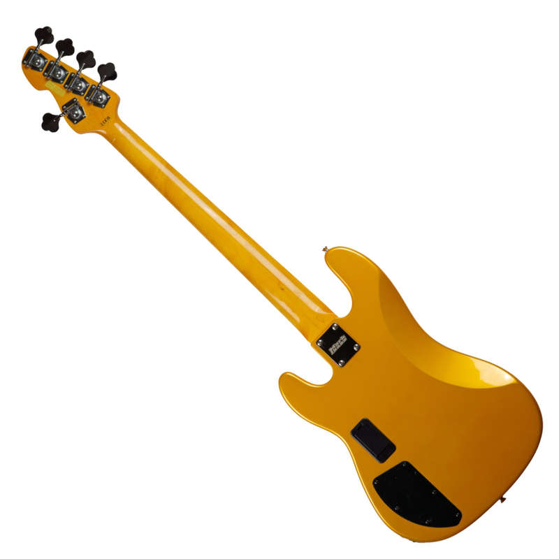 Markbass MB GV 5 Gloxy CR RW 5-String Bass Guitar - Metallic Yellow