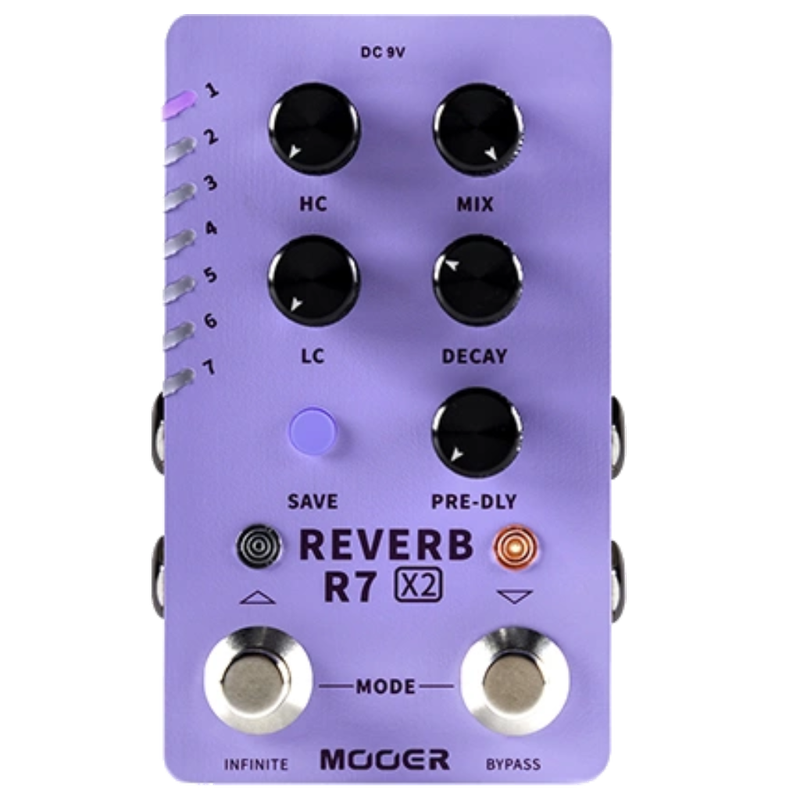 Mooer Audio R7 X2 Reverb Pedal