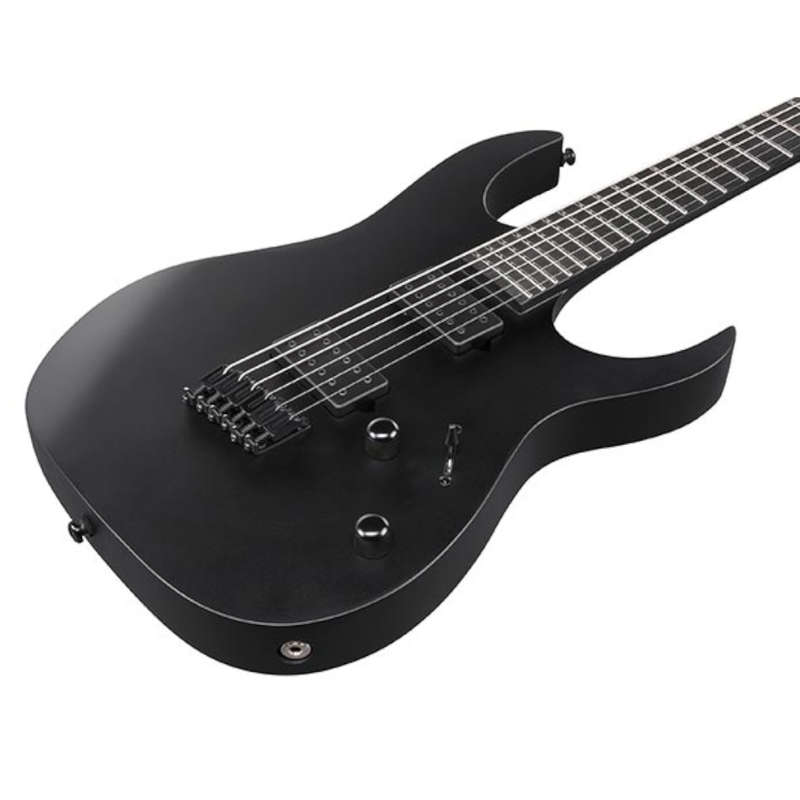 Ibanez Iron Label RGRTBB21 Baritone Electric Guitar - Black Flat