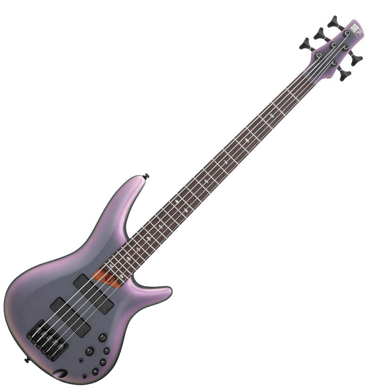 Ibanez SR505E 5-String Bass Guitar - Black Aurora Burst