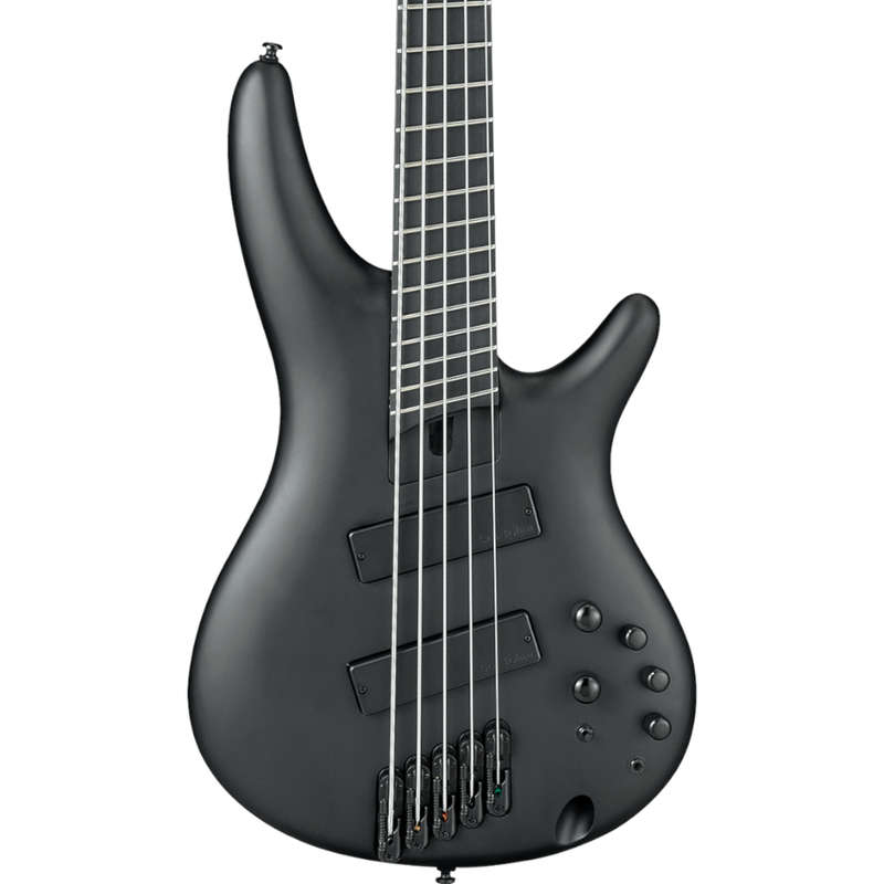 Ibanez Iron Label SRMS625EX 5-String Bass Guitar - Black Flat