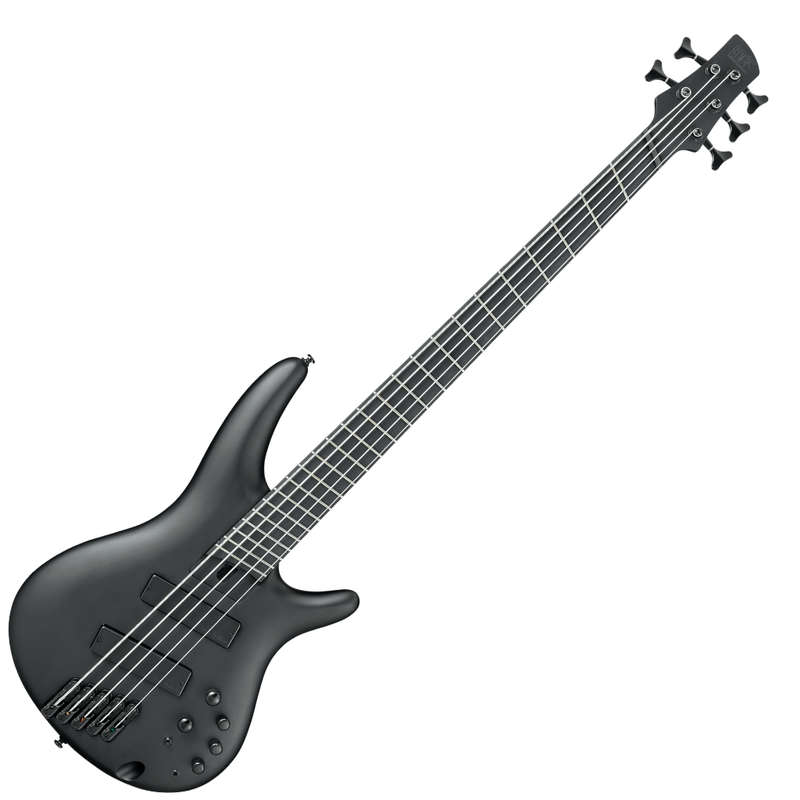 Ibanez Iron Label SRMS625EX 5-String Bass Guitar - Black Flat