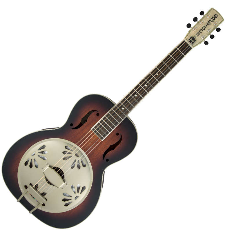 Gretsch G9241 Alligator Mahogany Round Neck Acoustic Electric Resonator - 2-color Sunburst