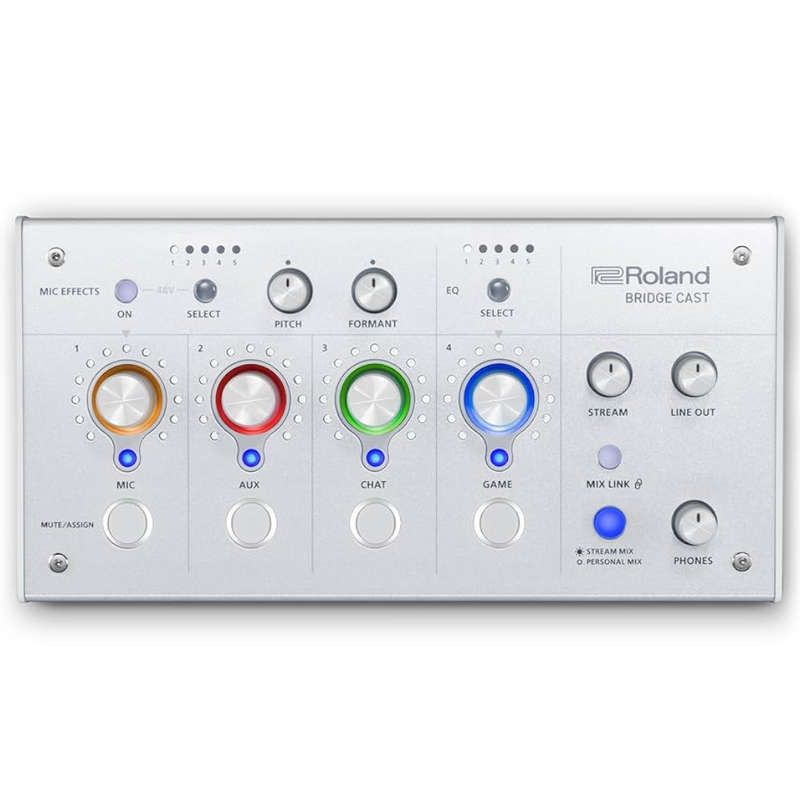 Roland Bridge Cast Dual-bus Gaming Audio Mixer - Ice White