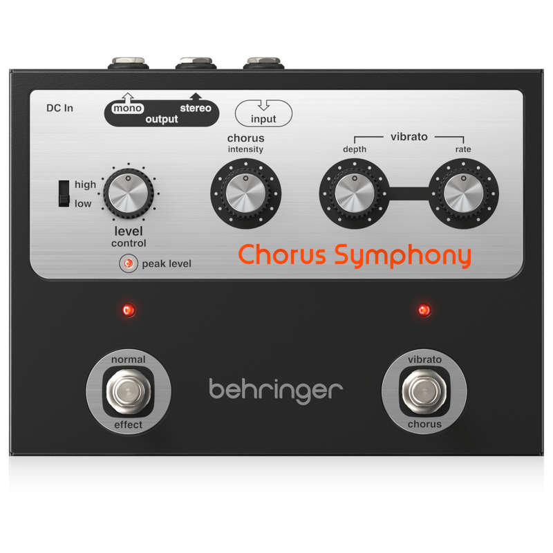 Behringer Chorus Symphony Chorus and Vibrato Guitar Pedal