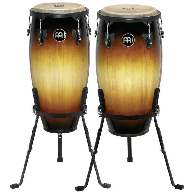 Meinl Percussion Headliner Series Conga Set with Basket Stands - 11/12 inch Vintage Sunburst