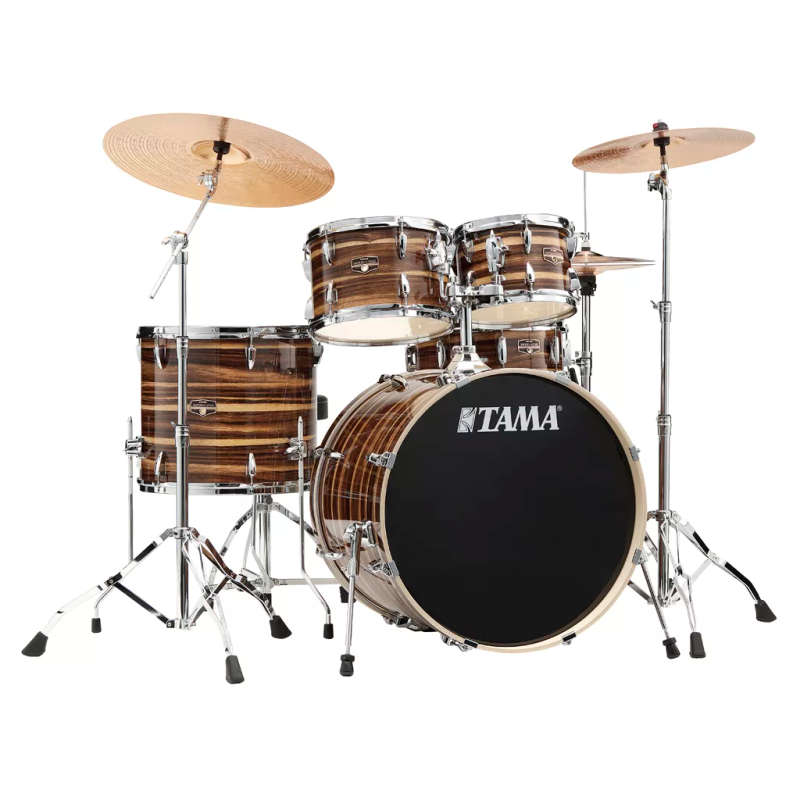 Tama Imperialstar 5-Piece Drumkit  with 22" Bass Drum - Coffee Teak Wrap