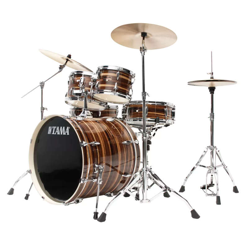 Tama Imperialstar 5-Piece Drumkit  with 22" Bass Drum - Coffee Teak Wrap