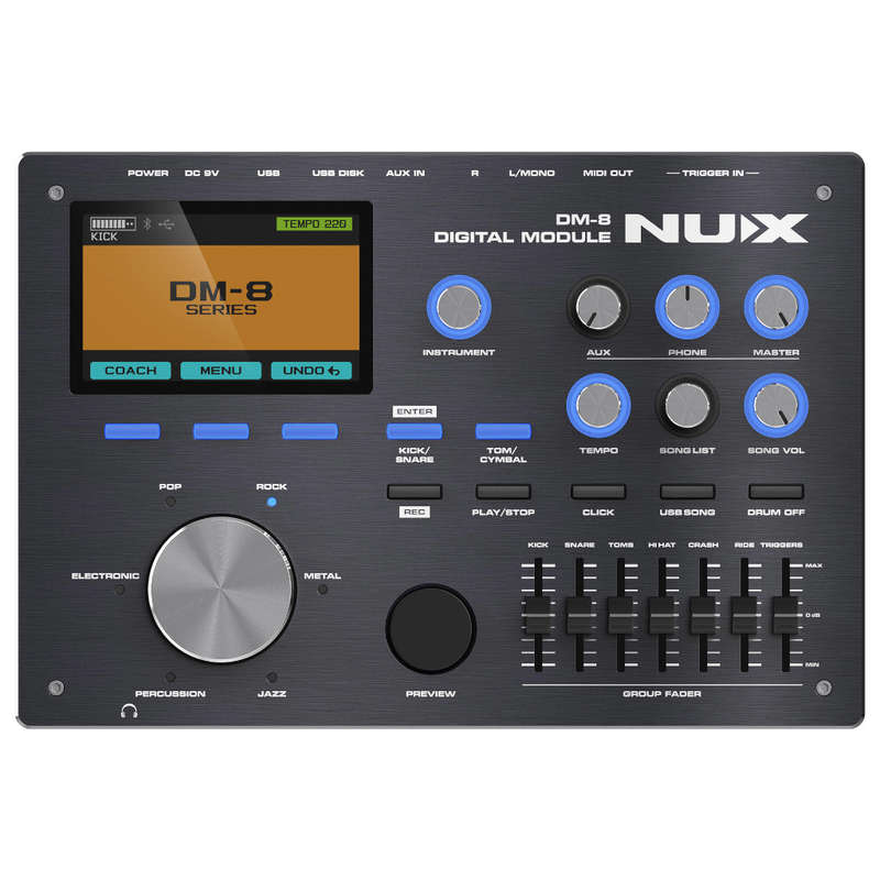 Nux DM-8 Electronic Drum Kit w/ All Mesh Heads