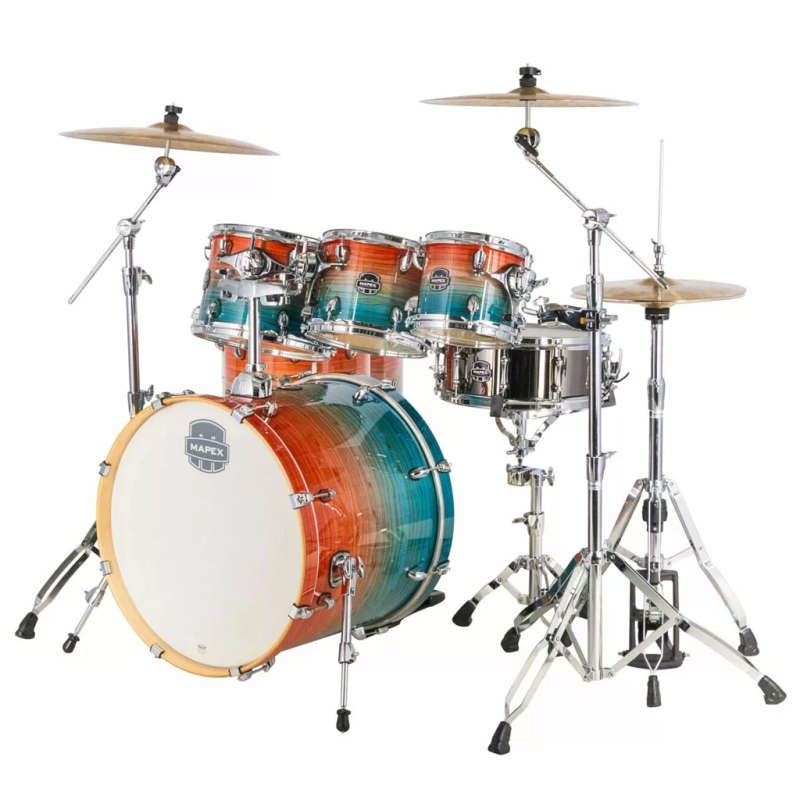 Mapex Armory Limited Edition 7-Piece StudioeaseDrum Kit - Garnet Ocean (excludes hardware & cymbals)