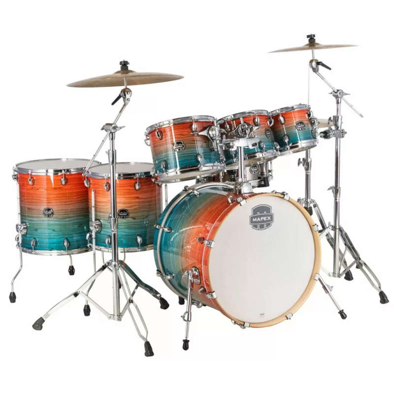 Mapex Armory Limited Edition 7-Piece StudioeaseDrum Kit - Garnet Ocean (excludes hardware & cymbals)