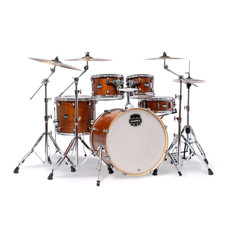 Mapex Mars Maple 5-Piece Rock Shell Pack (Excludes Hardware and Cymbals) - Cortado Satin
