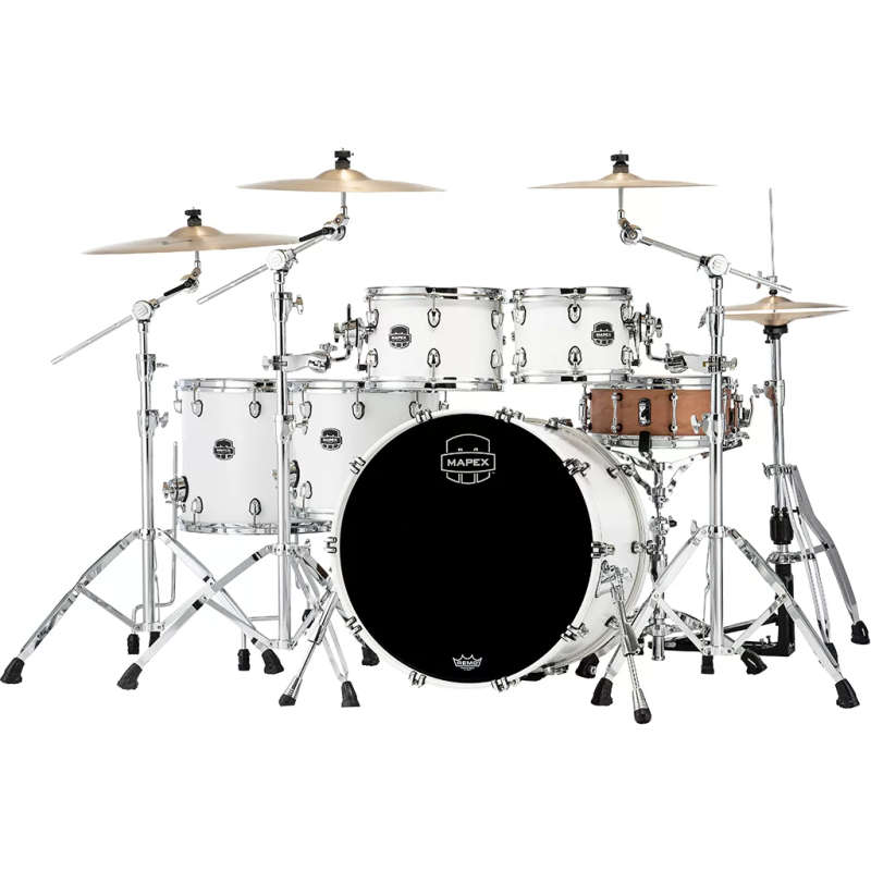 Mapex Saturn   Shell Pack 5-Piece Drum Kit - Satin White (shell pack only)