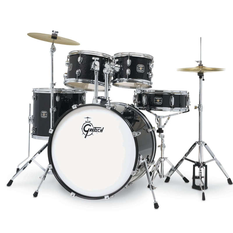 Gretsch RG-E625 Renegade  5 Piece Shell Pack with Hardware and Cymbals - Black Mist