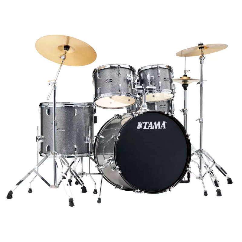 Tama Stagestar 5-Piece Drum Kit with 22" Bass Drum - Cosmic Silver Sparkle