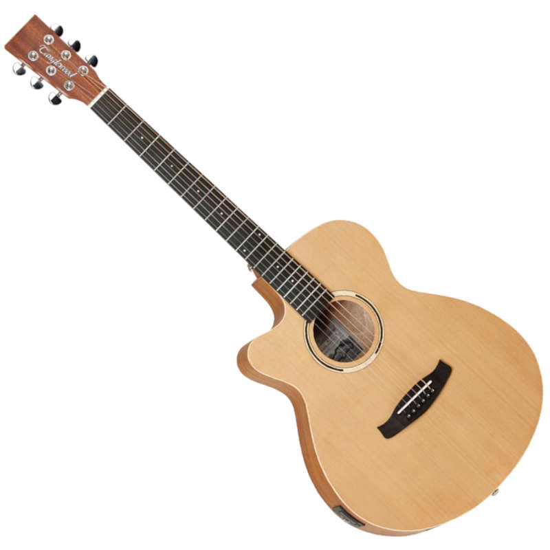 Tanglewood Roadster TR4CELH Left Handed Super Folk Acoustic-Electric Guitar - Natural