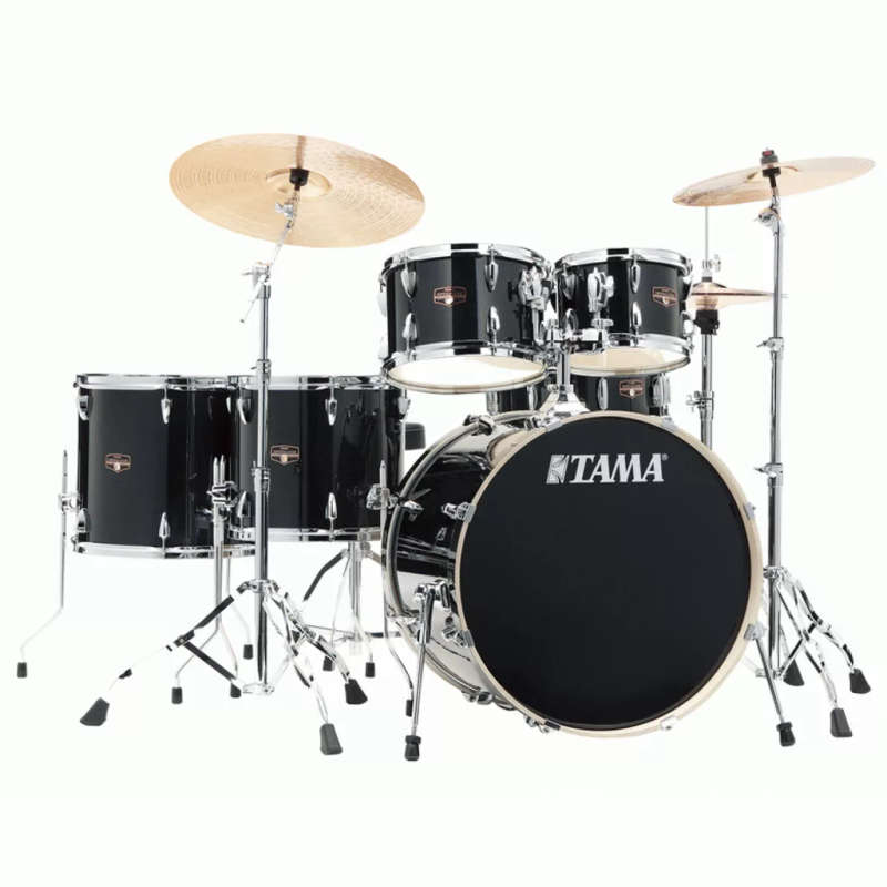 Tama Imperialstar 6-Piece Drum Kit with 22" Bass Drum - Hairline Black