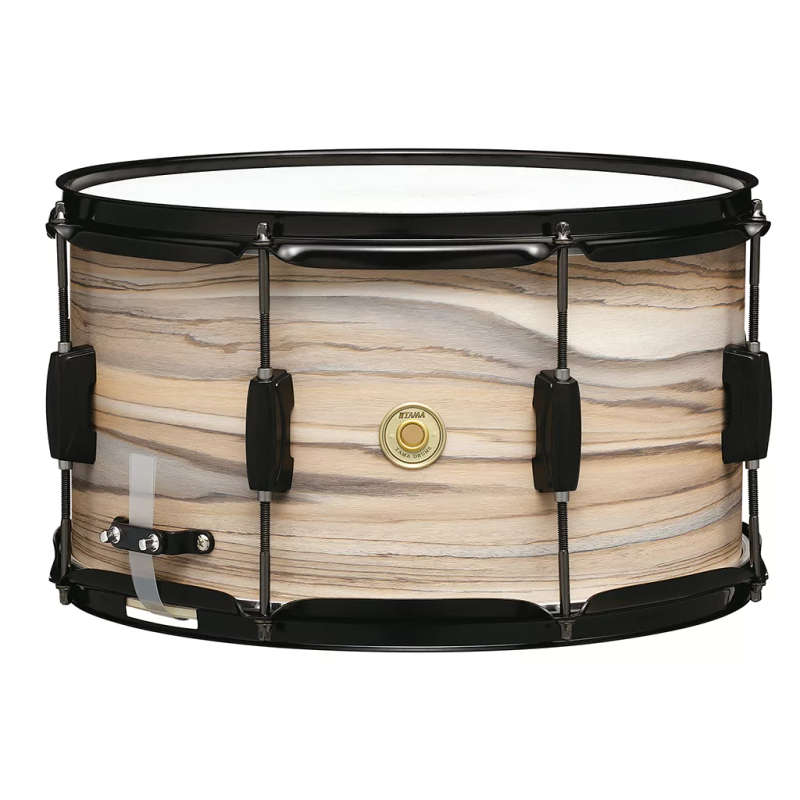 Tama Woodworks 14x8" Snare Drum - Natural Zebrawood Wrap