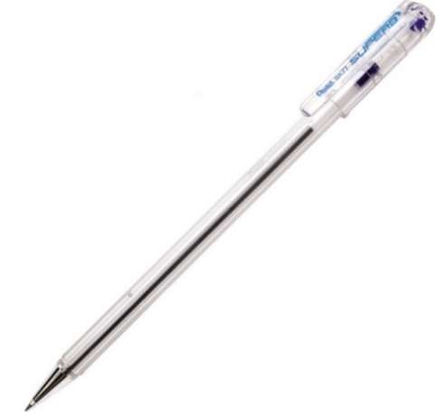 Pentel Superb BK77 Series Ballpoint Pen Single Blue- 0.7mm Fine Point Classic Style Cap Handy Poc...