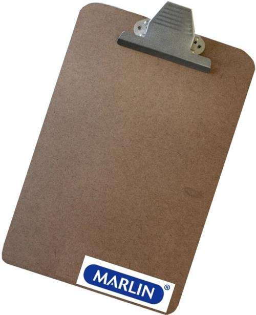 Marlin A4 Masonite Clipboard- Includes Strong Metal Quick Spring Clip Size 240mm X 340mm Perfect ...