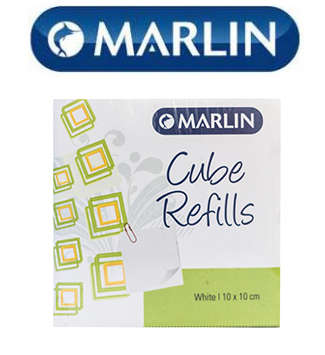 Marlin Cube Refills White Paper 10x10cm in shrink-wrap
