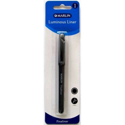 Marlin Precision Fineliner Pens Colour: Black