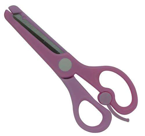 DLOffice Kiddies Multi Use Blunt Nose Plastic Scissors Pink - Length 130mm Durable Stainless-Stee...
